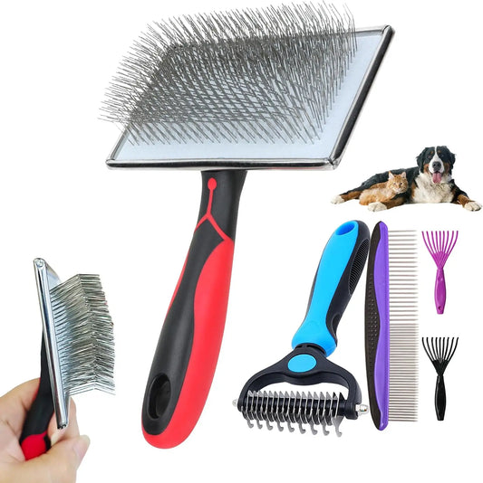 5 in 1 Dog Cat Grooming Care Kit Pro BristleBrushPlus