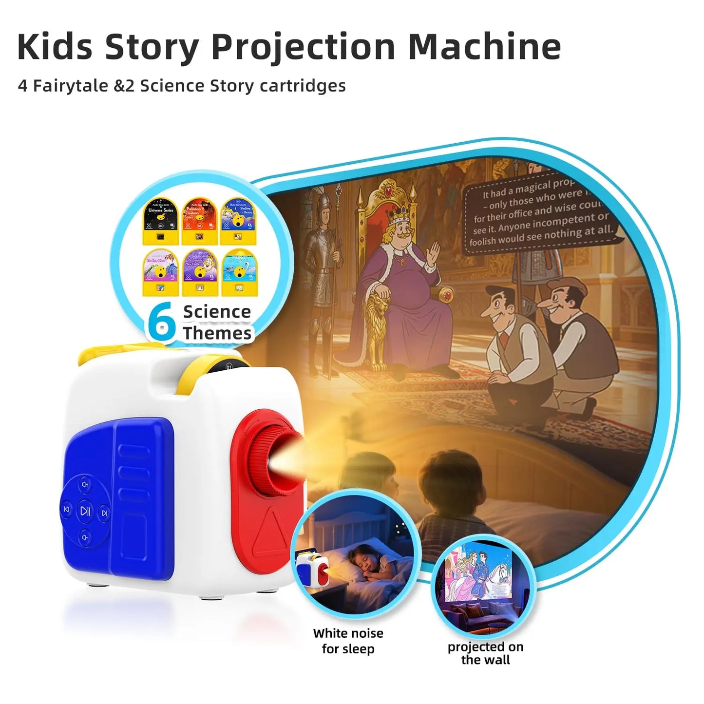 Galaxy Projector Planetarium Star Projectorm Bedtime Story Projector Kids 48 Story Cards Night Light Voice Narration Kids Adults Bedroom Decor Birthday Gifts