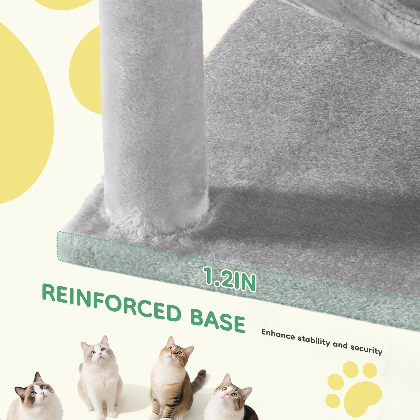 JHK Cat Tree Tall MultiCat Climbing Tower For Indoor Cats