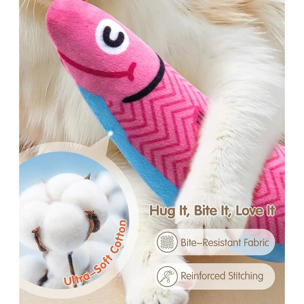Catnip And Silvervine Interactive Kicker Toy For Indoor Cats