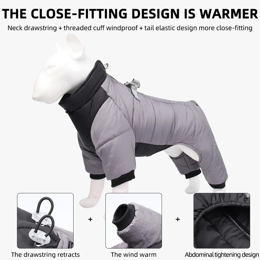 NONECN Winter Down Dog Coat Jacket and Vest for Dogs