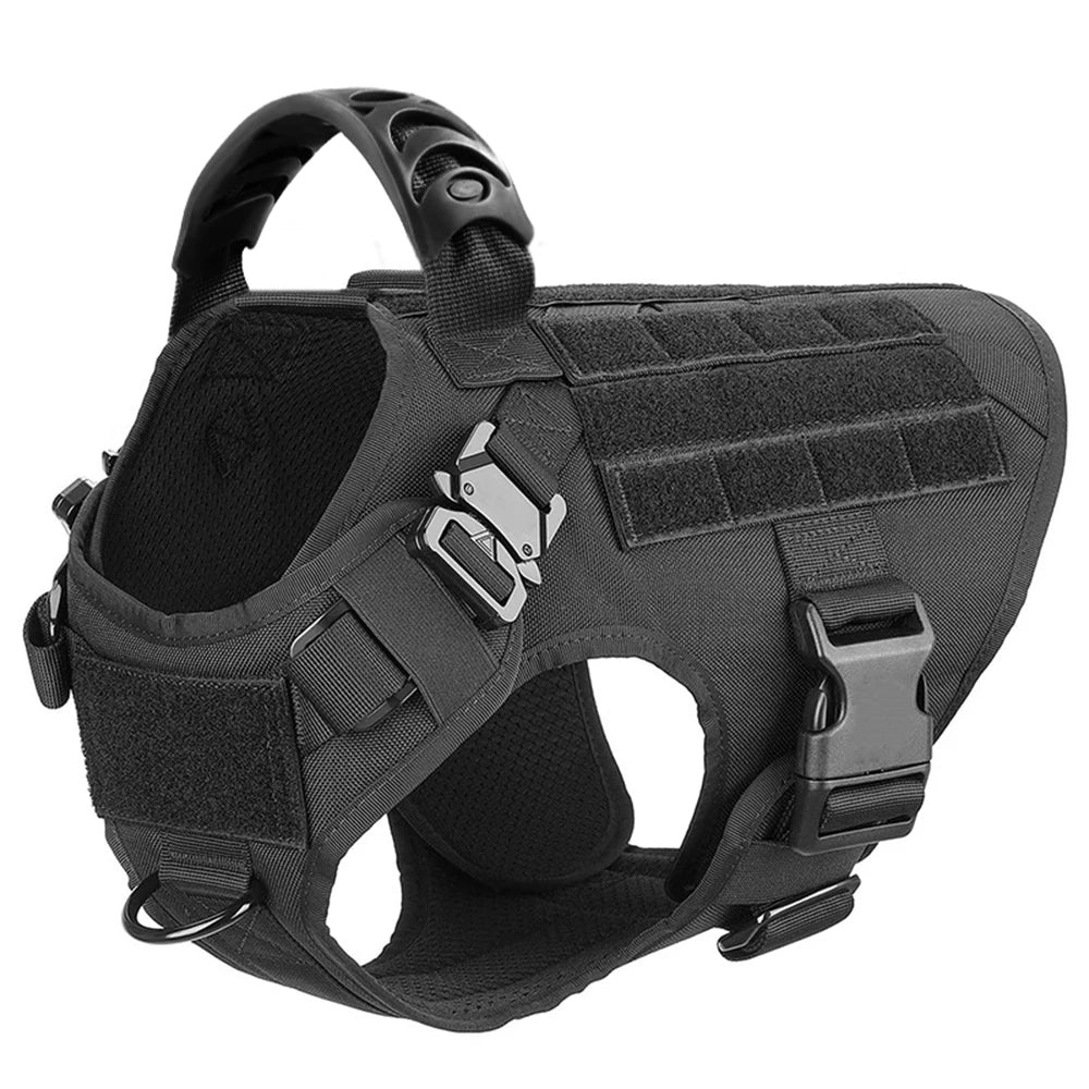 Dog Harness And Leash Set Nylon Padded Quick Release Buckle For Training