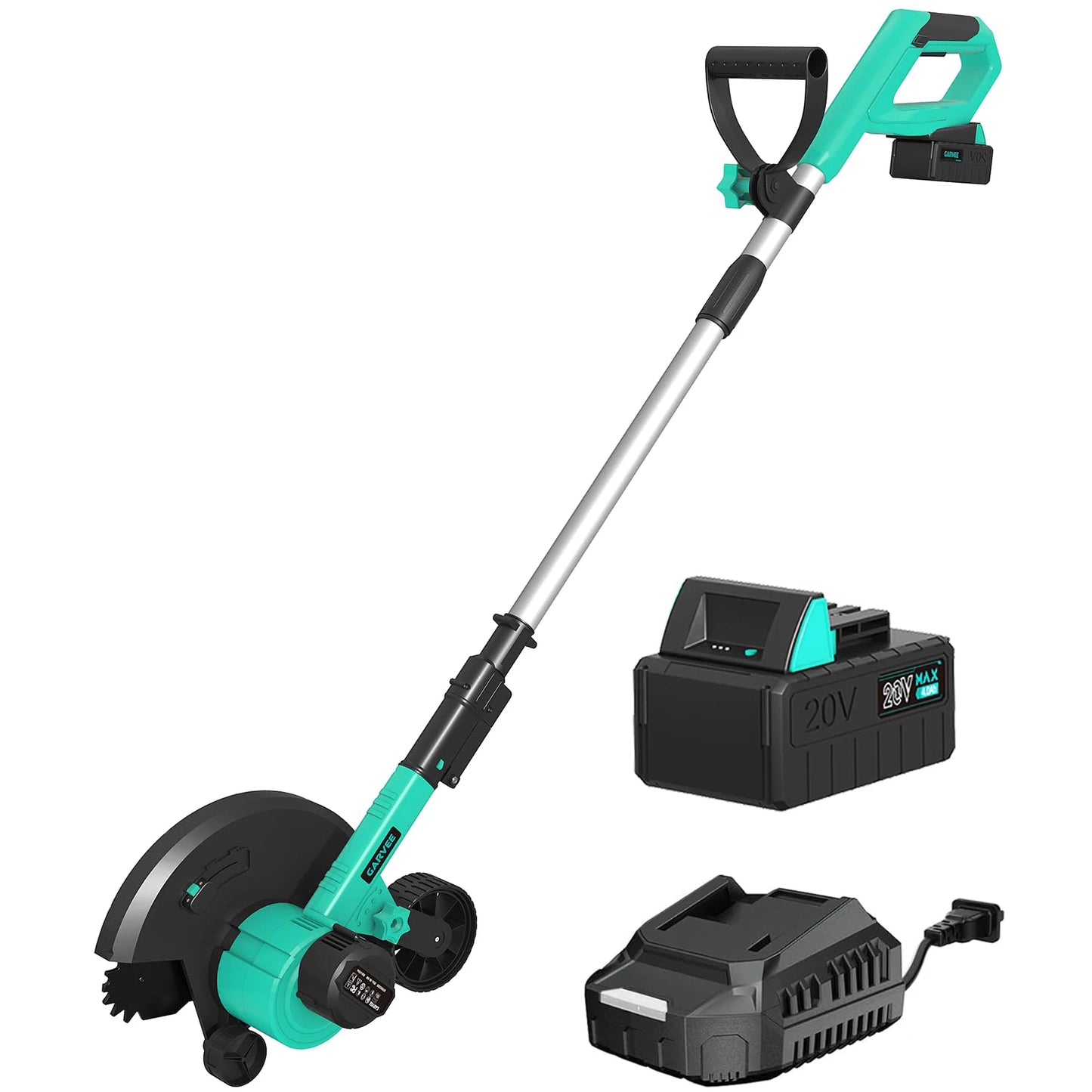 HiMISS 20V Cordless Lawn Edger With 4.0Ah Battery And Charger