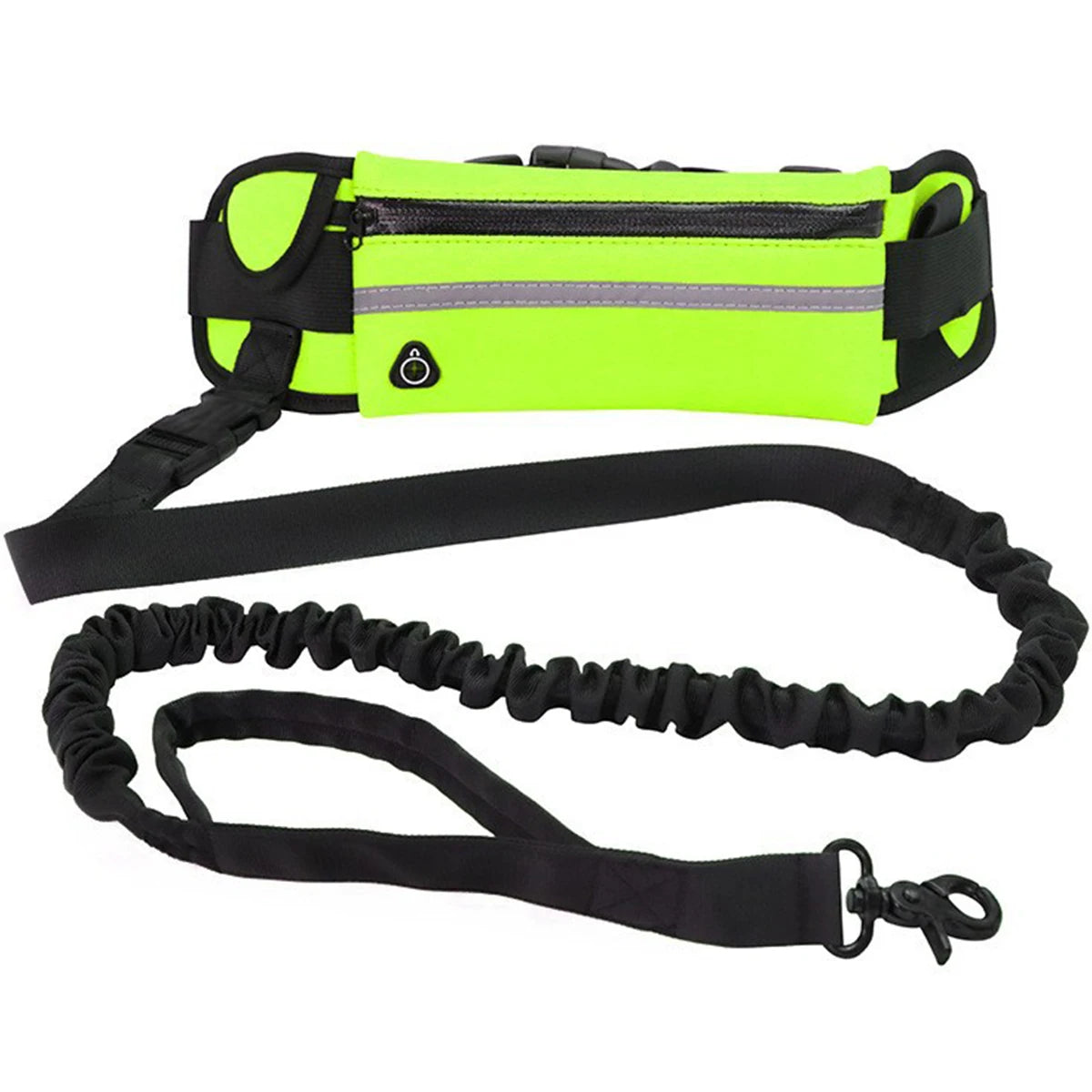 NONECN Hands Free Dog Leash With Reflective Tape And Retractable Waist Belt