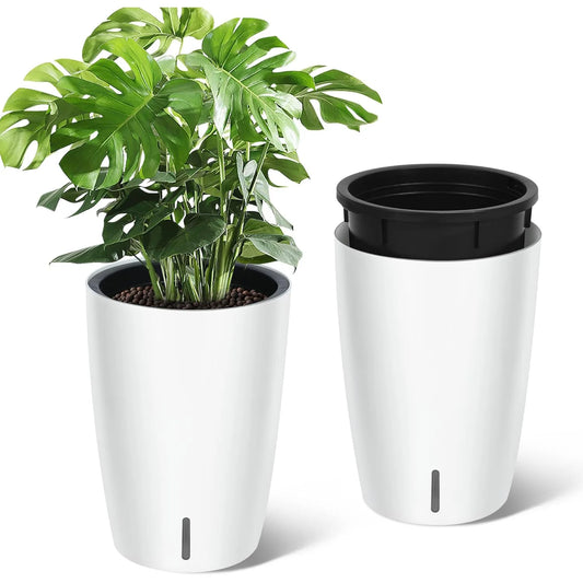 Twister Self Watering Planters Two Pack for Large Plants