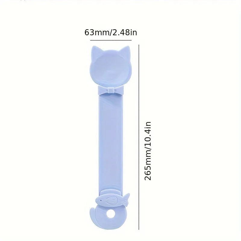 Cat Lickable Wet Food Feeder Spoon With Long Handle