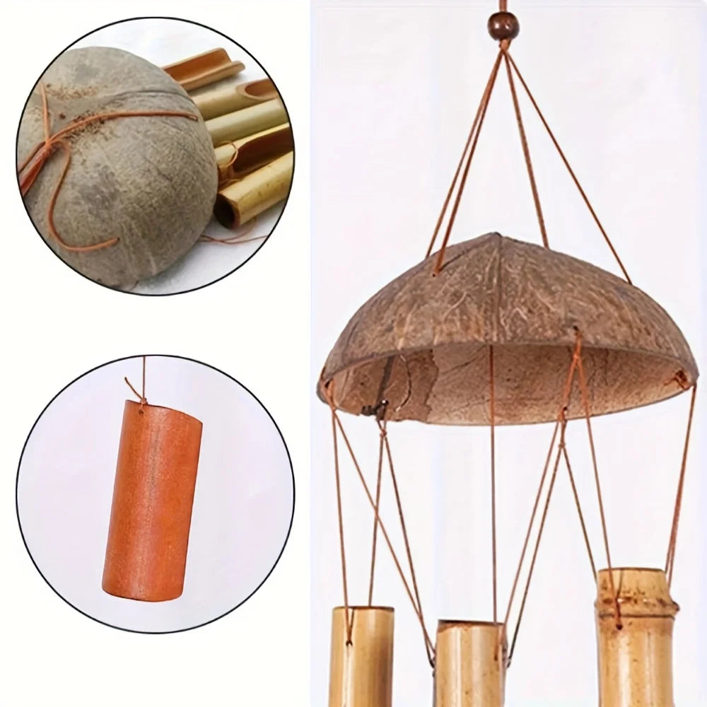 Garden Bamboo Wind Chimes for Living Room Outdoor Festive Decor