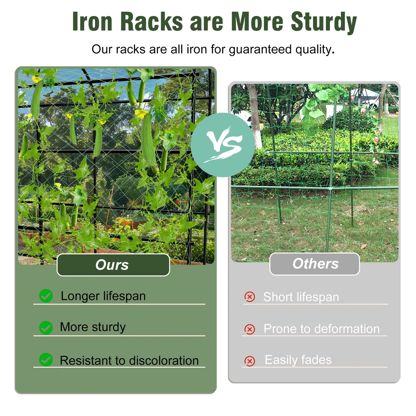 160/176/220CM Tall Garden Arch Trellis Metal Plant Cucumber Support Trellis Archway for Outdoor Yard Lawn Tunnel Trellis, 1PCS