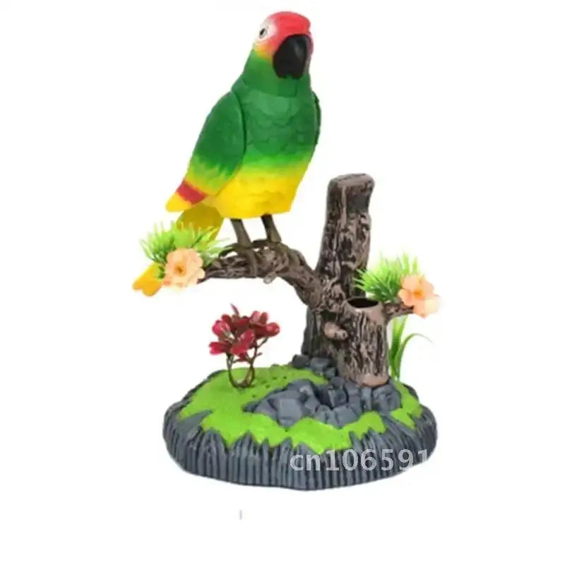 Electric Battery Toys Birds Operated Simulated Induction Sound Parrots Children Moving Toy Talking Control Pets Voice-Activated