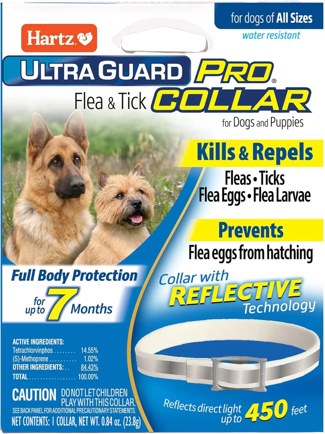 UltraGuard Pro Reflective Flea Tick Collar For Dogs And Puppies