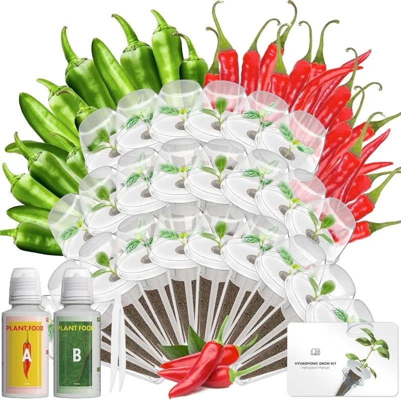 Hot Pepper Seed Pod Kit For Aerogarden Jalapeno Cayenne