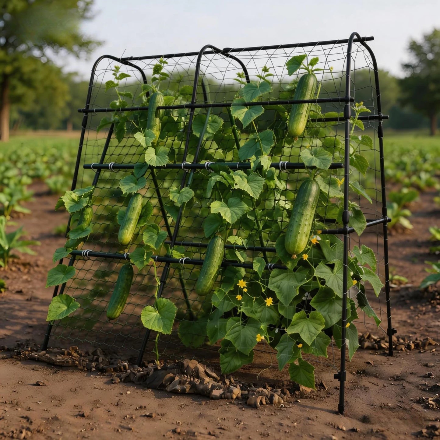 HiMISS Metal Garden Arch Trellis For Climbing Plants Support