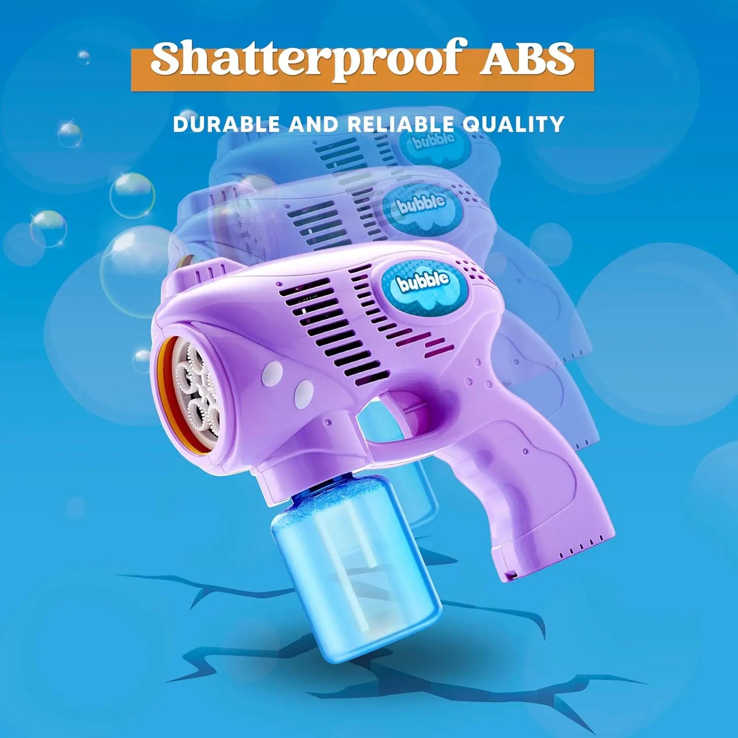 Joyfy Bubble Gun Set With 2 Guns And Bubble Solution