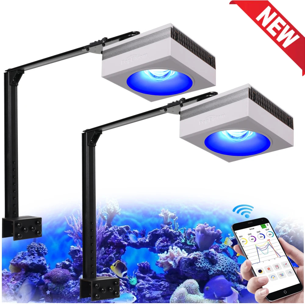 PopBloom RL90 WiFi Full Spectrum Reef LED Aquarium Light
