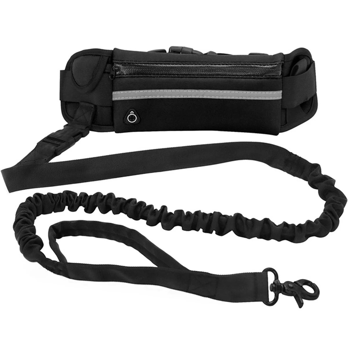 NONECN Hands Free Dog Leash With Reflective Tape And Retractable Waist Belt