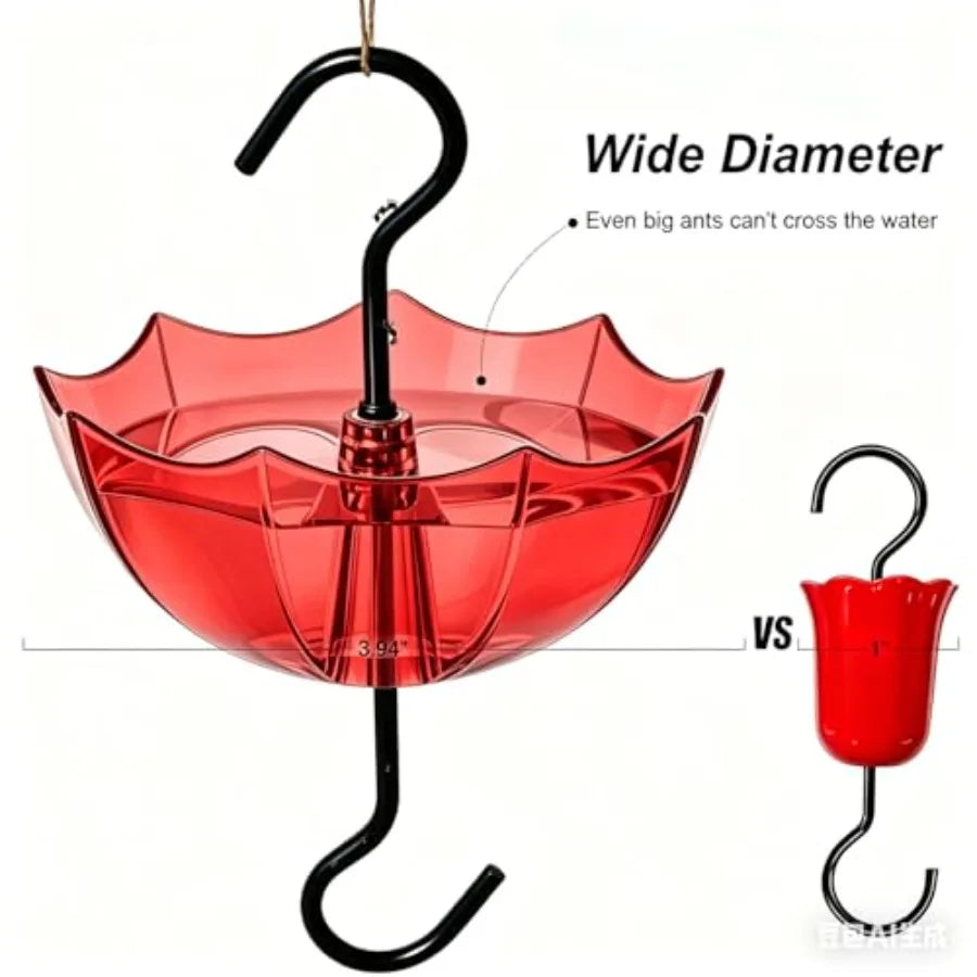 Ant Moat for Hummingbird and Oriole Feeder 5 OZ, 4 Pack Umbrella Hummngbird Feeder Parts Hanging Ant Guard, Feeder Accessory Ho