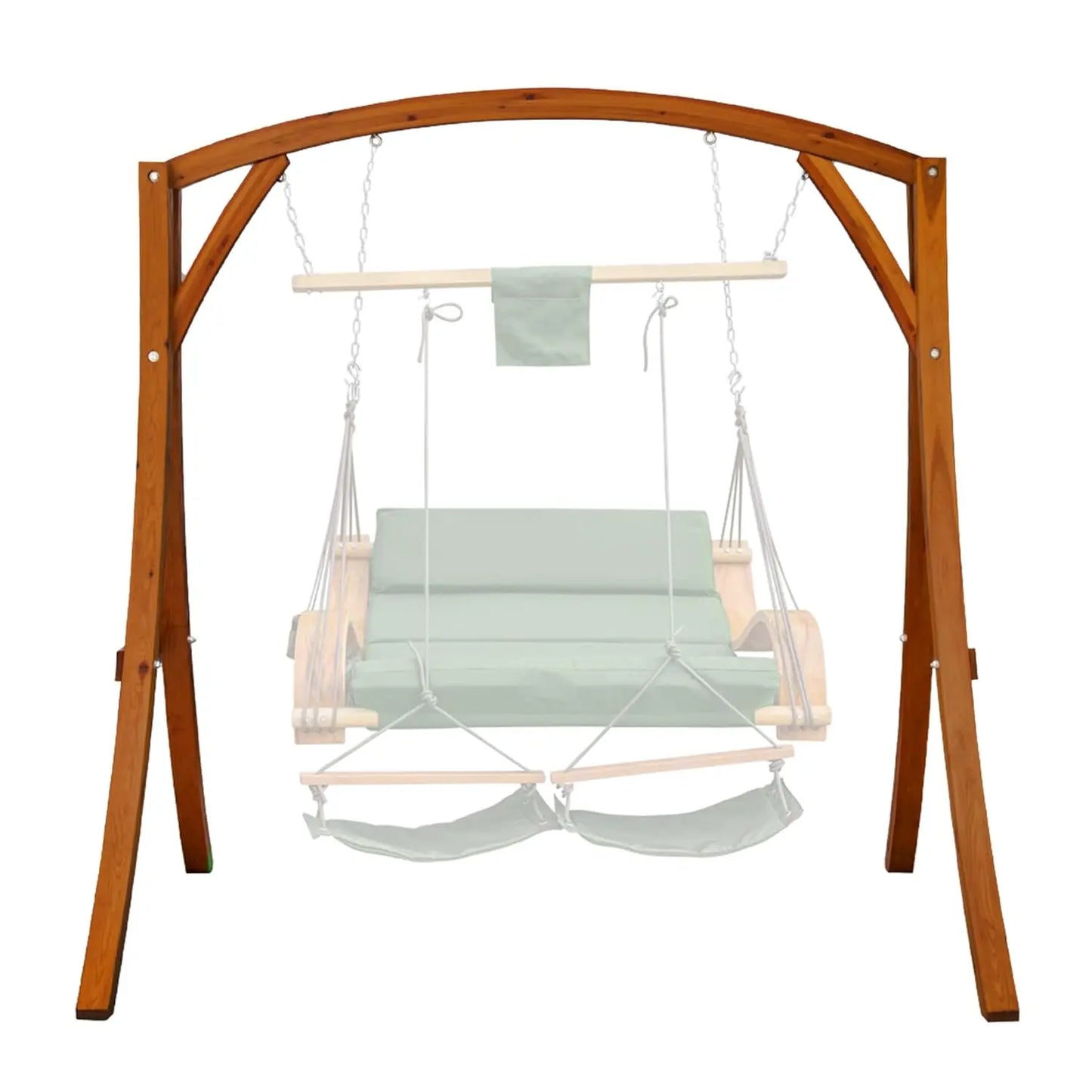 Heavy Duty Wooden Swing Frame Curved A-Frame Stand for Adults Kids Indoor Outdoor 1000 LBS Capacity, Customized