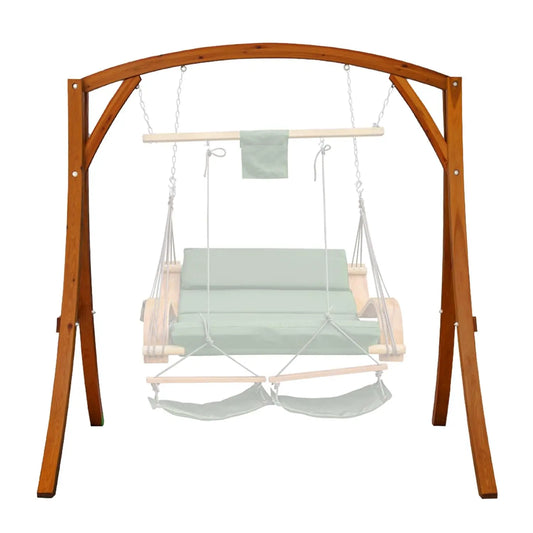 Heavy Duty Wooden Swing Frame Curved A-Frame Stand for Adults Kids Indoor Outdoor 1000 LBS Capacity, Customized