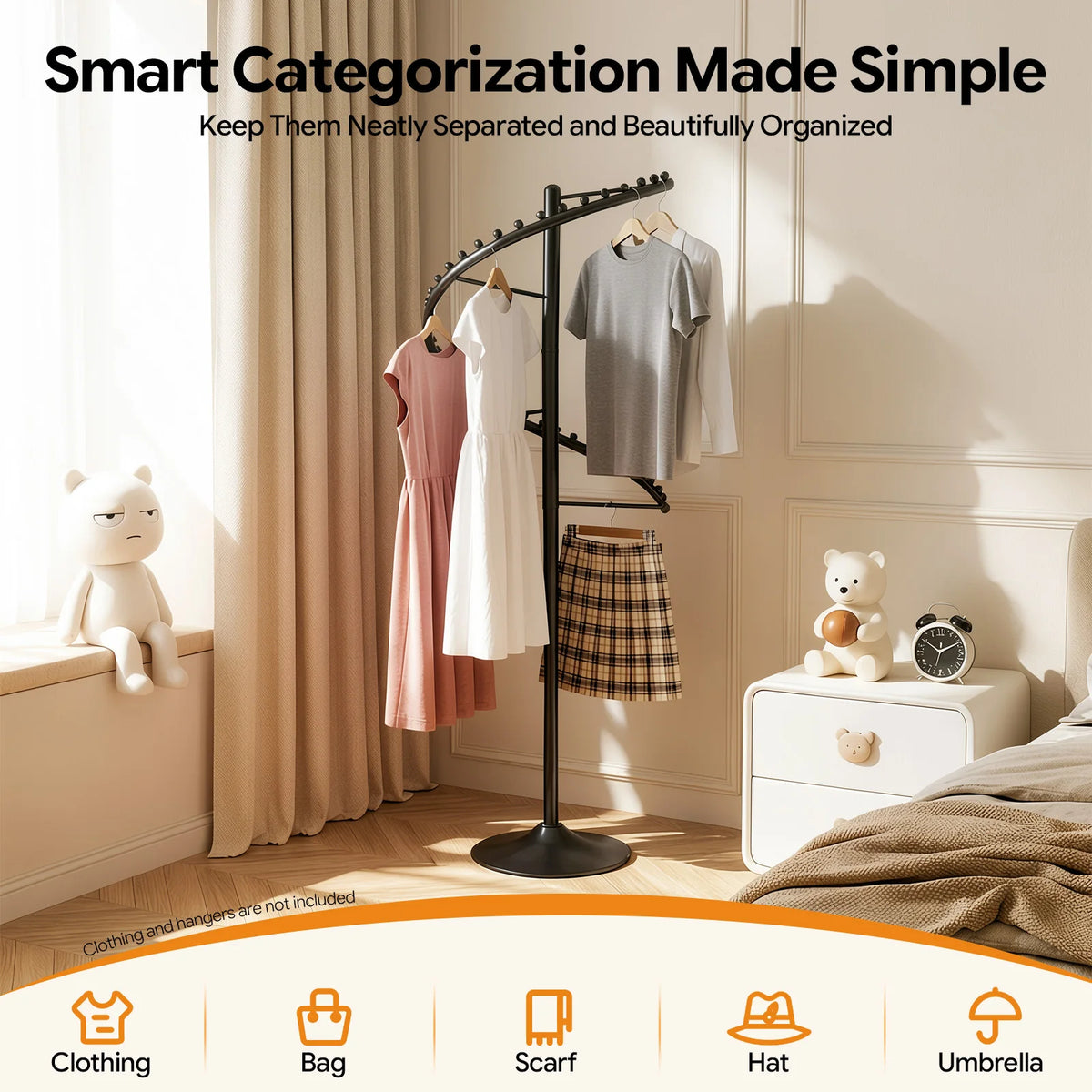 Rotating Spiral Clothing Rack 360 Degree Heavy Duty Garment Display