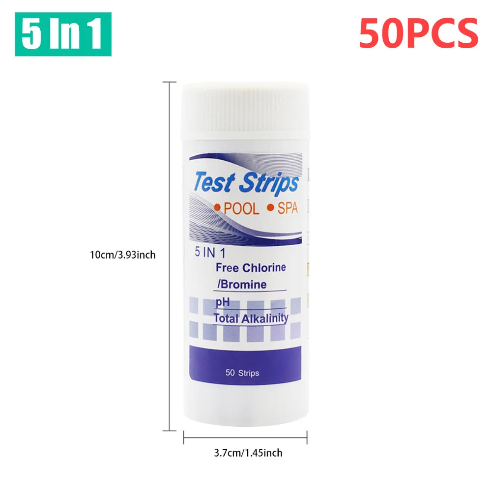 ALLOYSEED 7 In 1 PH Test Strips For SwimmingPool Aquarium