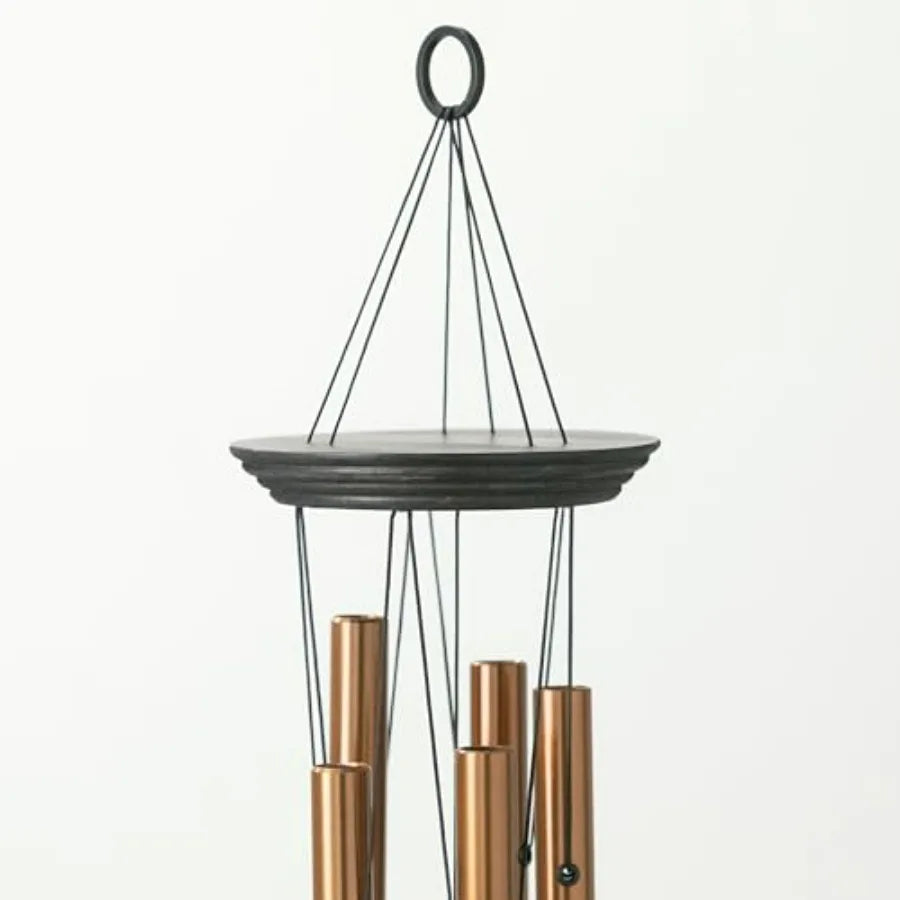 Woodstock Wind Chimes My Butterfly Chime, Bronze Aluminum Tubes, Small 21-Inch, Light Airy Sound Wind Chime for Outdoor Decor f