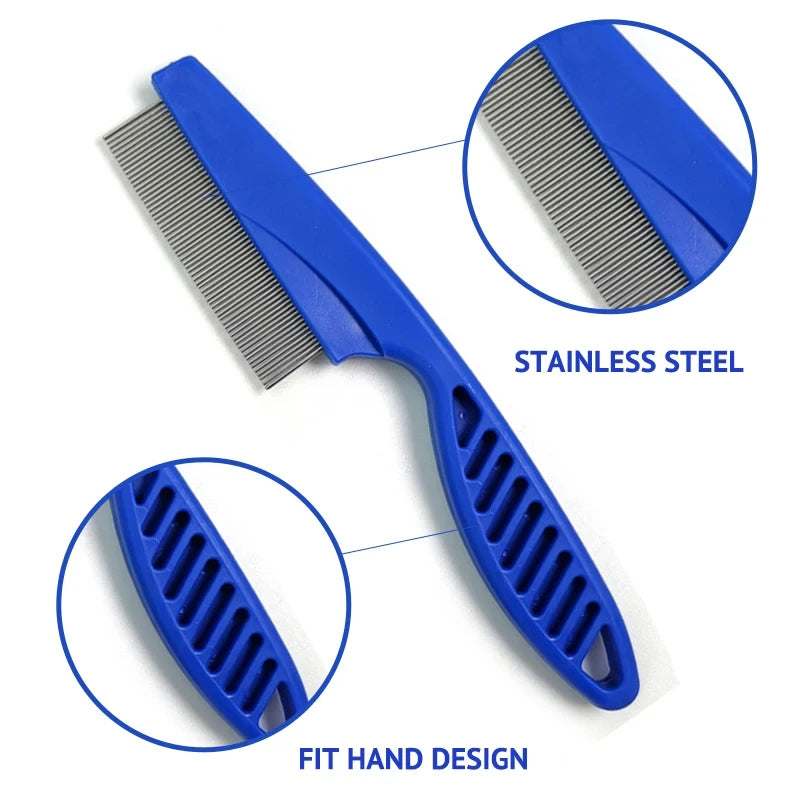 YTYIN Flea Comb Cat Grooming Set For Pets 3 Pieces