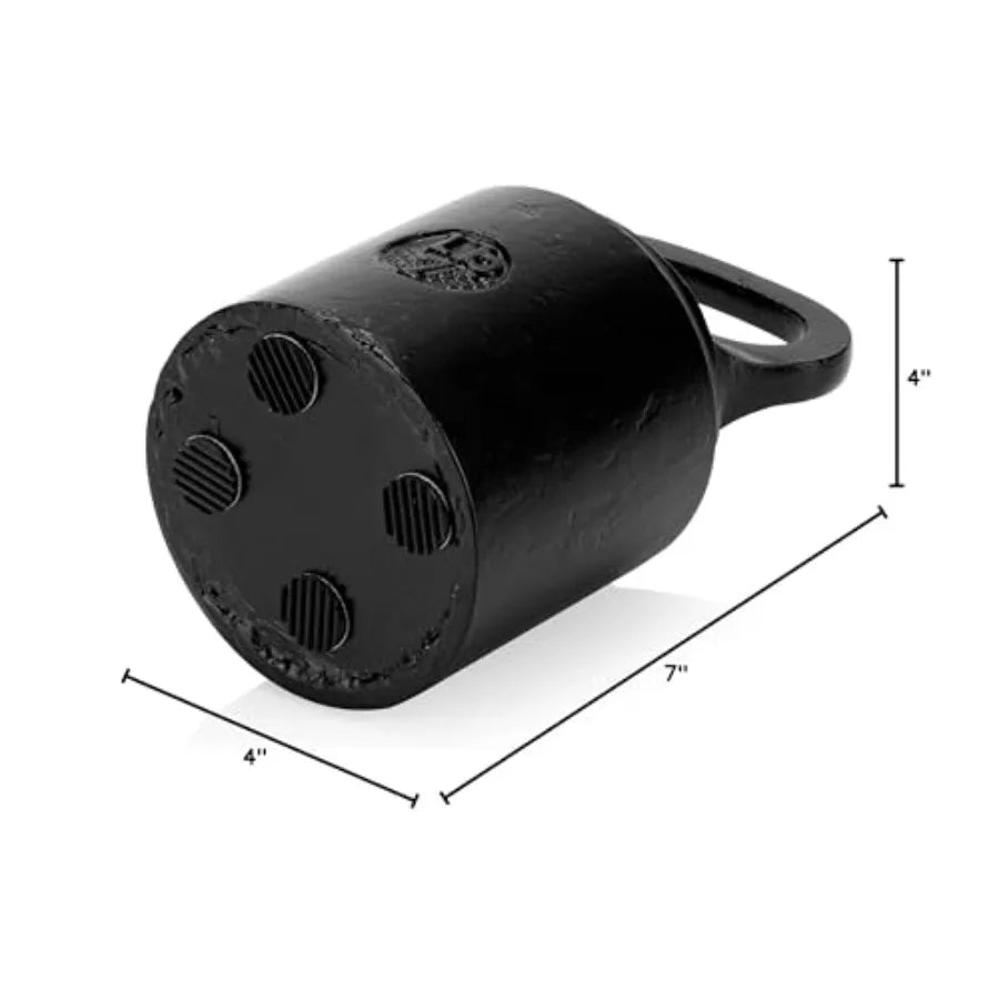 Cast Iron Door Stop Decorative, Weighted Heavy Door Weight Antique Free Standing'x'Non Slip with Handle Black