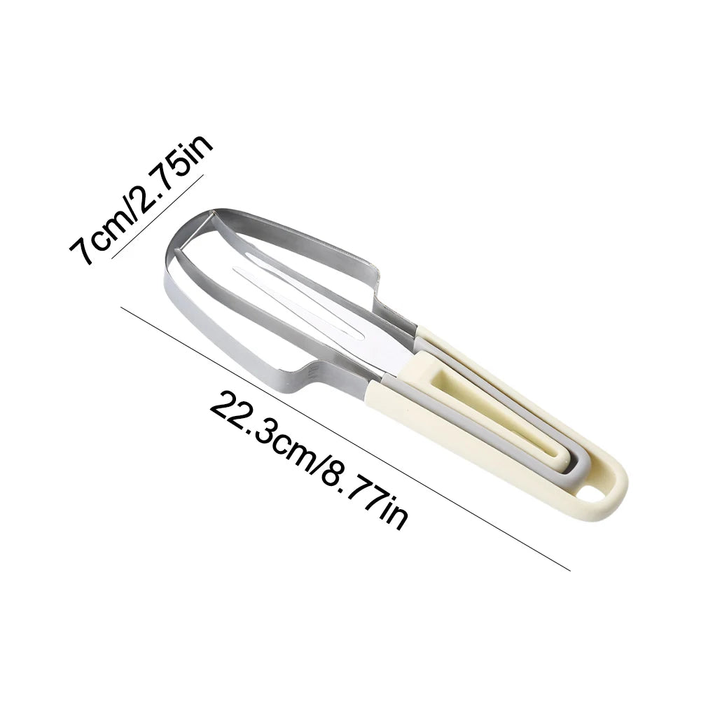 3-in-1 Watermelon Fork Slicer Cutter Watermelon Cutter Slicer Fork Set Stainless Steel Watermelon Cutter Slicer Tool for Camping