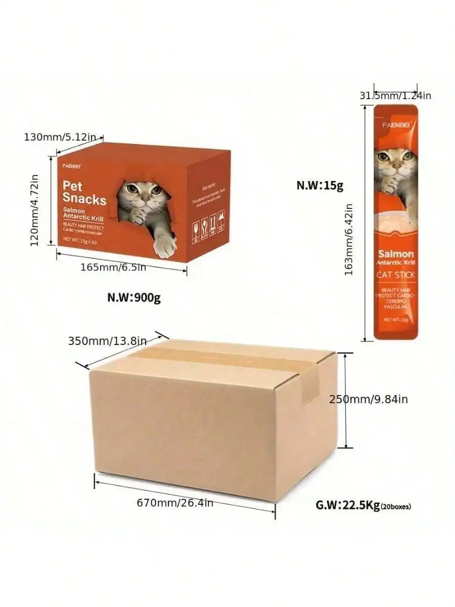 Cat Treats Assorted Lickable Squeezable Snacks
