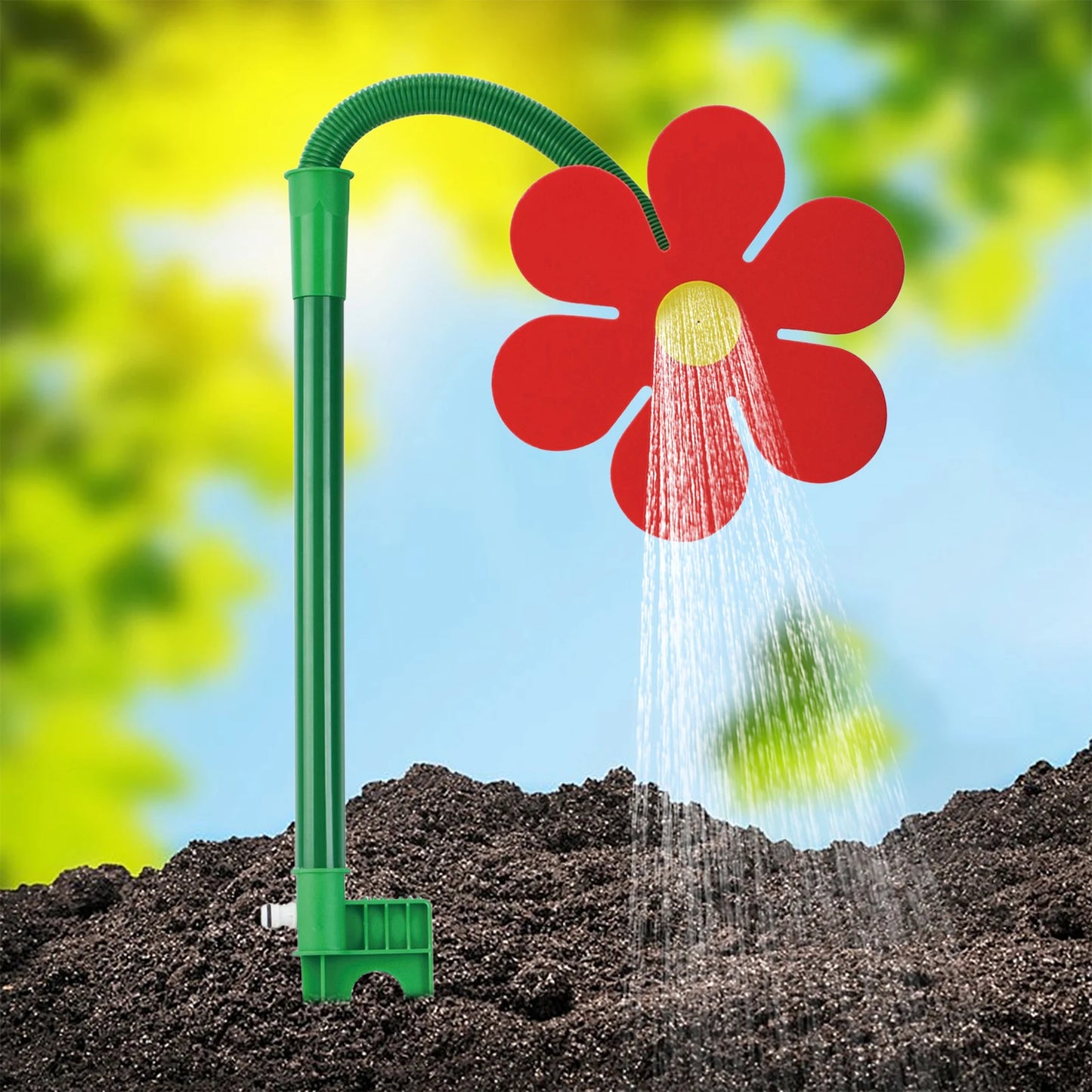 Dancing Daisy Lawn Sprinkler 360 Degree Rotating Flower Water Sprinkler