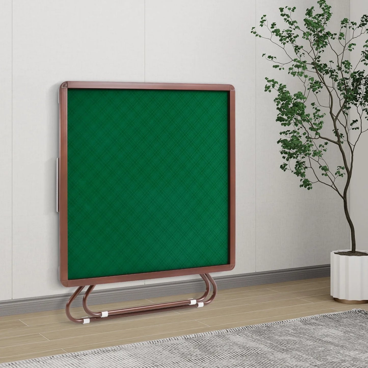 Mahjong Table with 4 Cup Holders & 4 Drawers for 4 People, Foldable Mahjong Table, Portable Mahjong Table, 34.65*34.65*28.74in