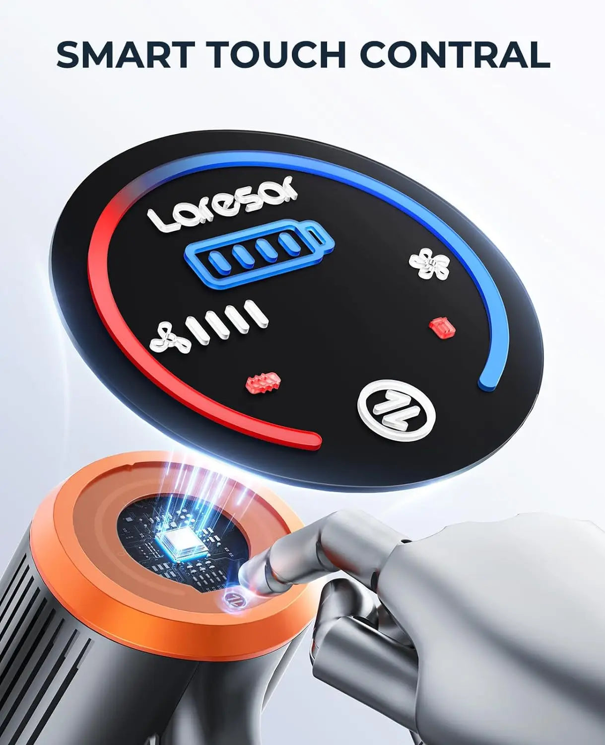 LARESAR Elite 8 Cordless Vacuum Cleaner 450W Powerful Handheld