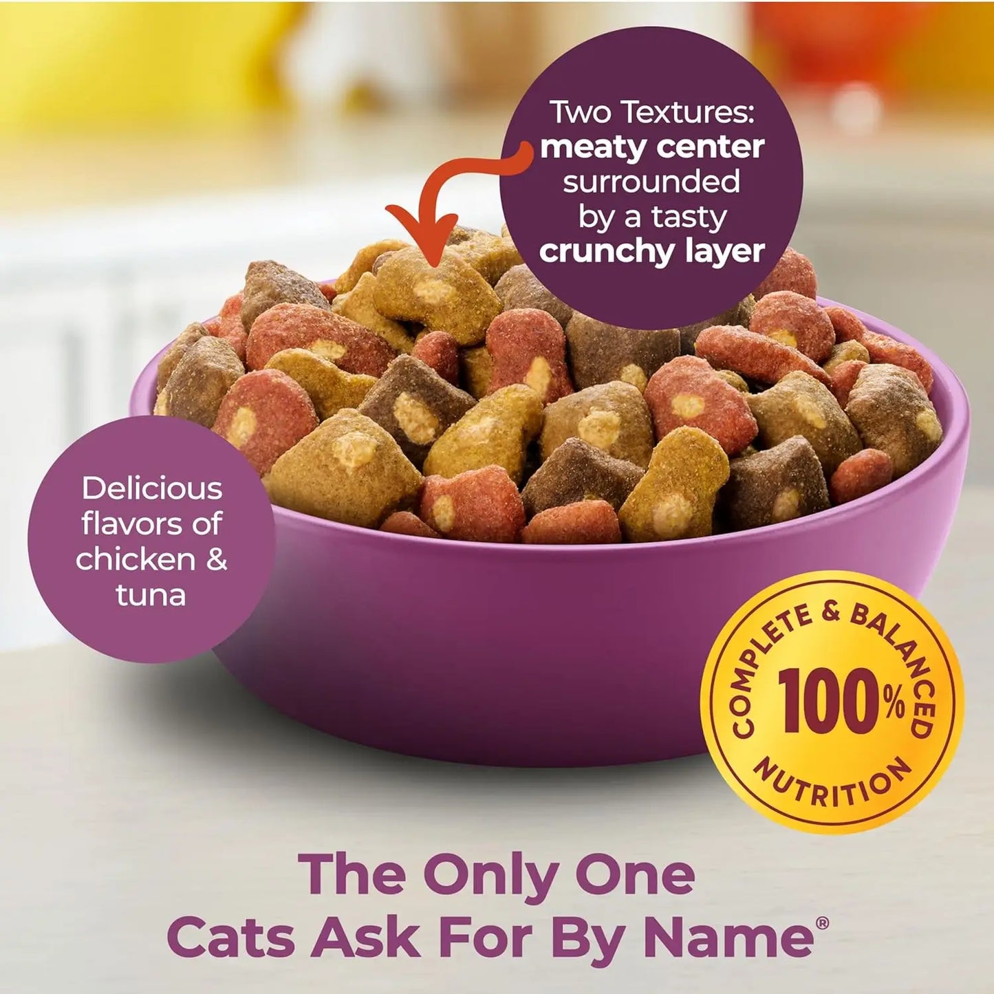 Tender Centers Dry Cat Food Basted Bites Chicken And Tuna Flavors