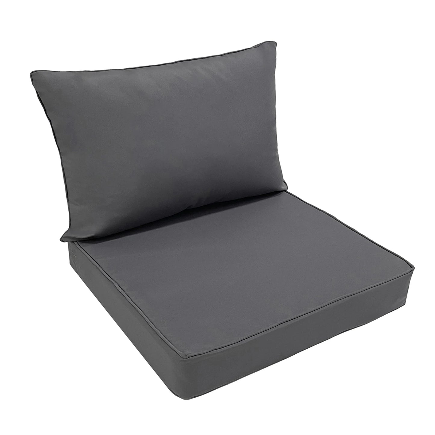 Outdoor Chair Cushions, 60*60*10CM Outdoor Cushion for Patio Furniture, Patio Chair Cushion, Waterproof & Fade Resistant Deep Patio Furniture Cushions Set with Handle and Ties