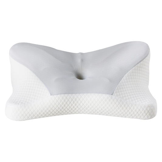 JHK King Size Ergonomic Memory Foam Bed Pillow with Cooling Pillowcase Cervical Contour Pillows For Back Stomach Sleepers