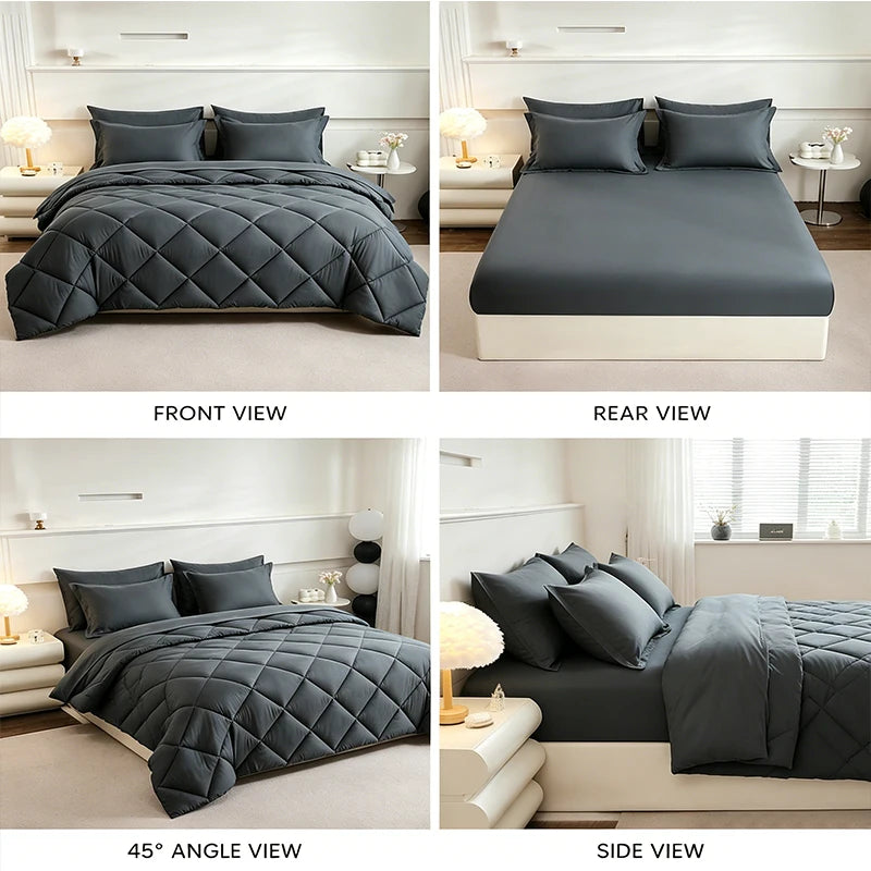 5-Piece Or 7-Piece Bedding Set - Flat Sheet Fitted Sheet Comforter And Pillowcases Included Home Textiles for Bedroom