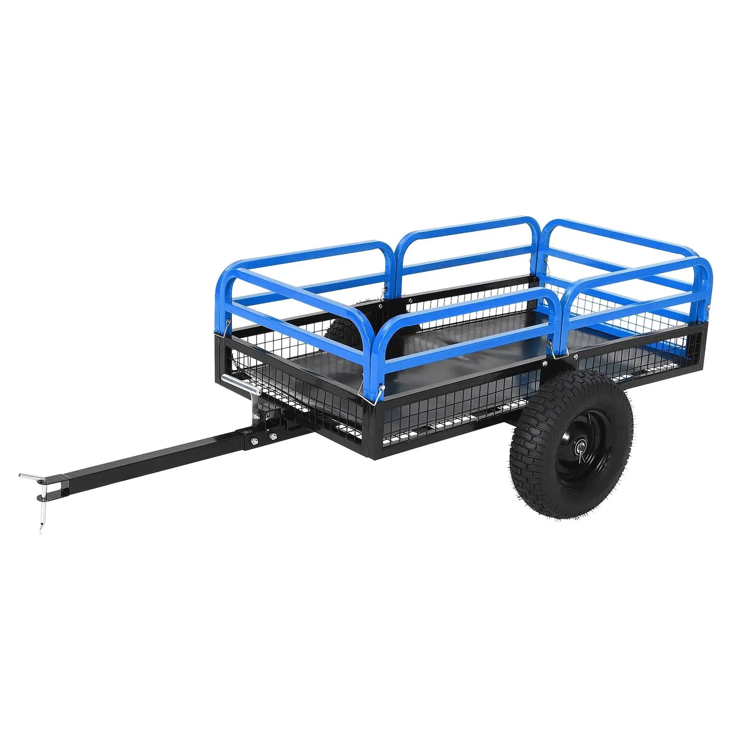 Acekool Heavy Duty Steel Garden Dump Trailer For Lawn Tractors