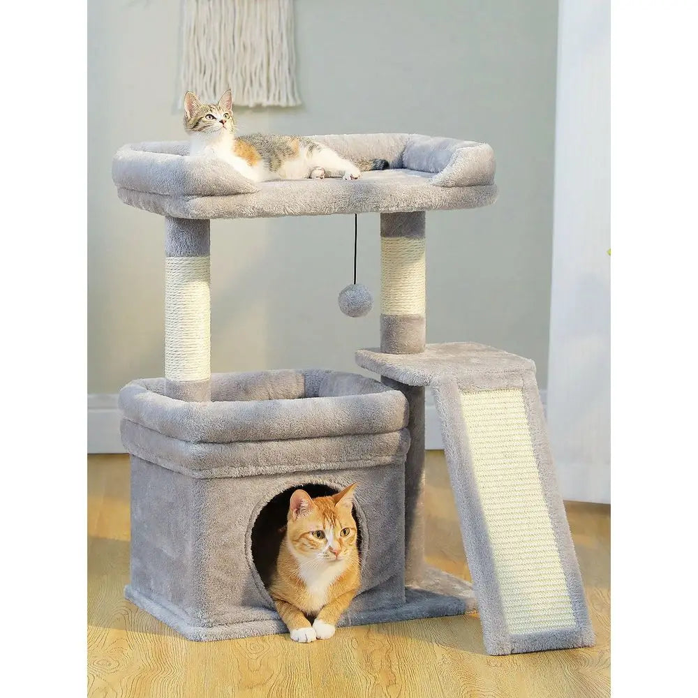 XMSJ Cat Tree Indoor Tower With Sisal Posts And Condo