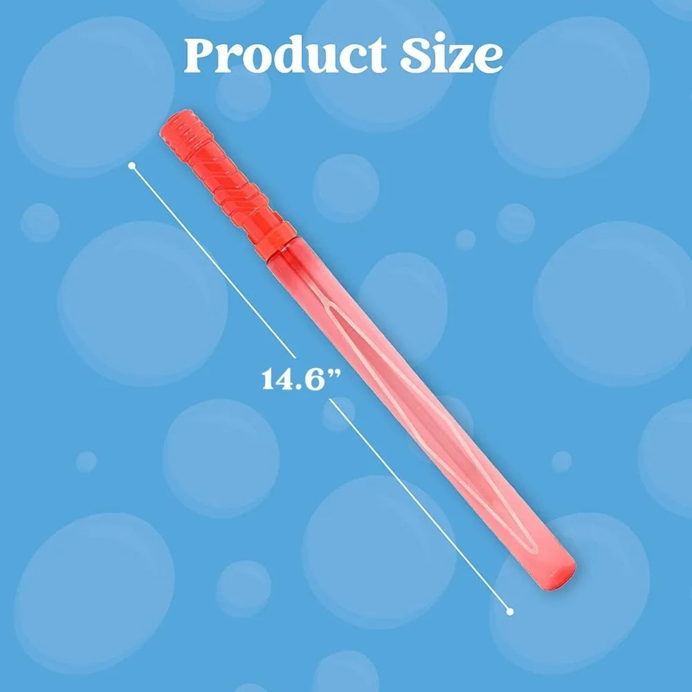 JOYFY 24 Pack 14.6'' Big Bubble Wands Bulk (2 Dozen) for Summer Toy Outdoor Activity Use Easter Bubbles Party Favors Supplies