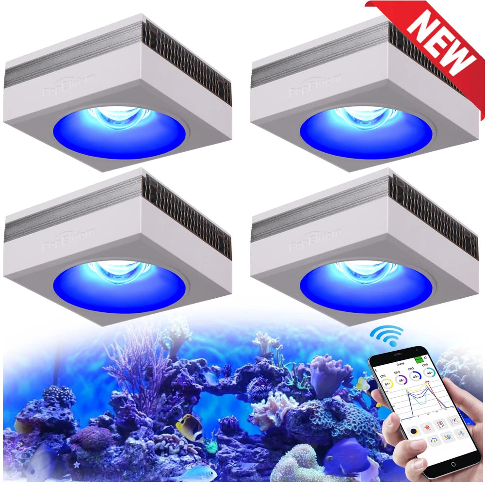 PopBloom RL90 WiFi Full Spectrum Reef LED Aquarium Light