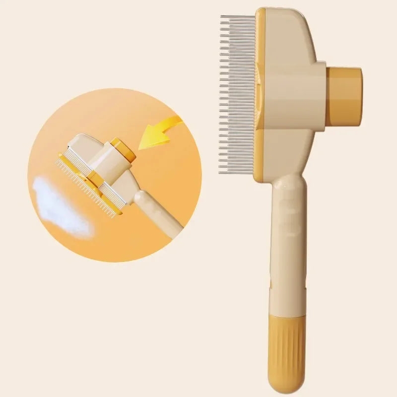 Self Cleaning Dog Comb One Button Grooming Brush For Pets