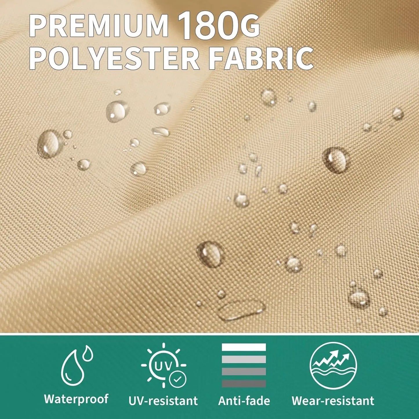 Twister Patio Umbrella Double-Sided Rectangle Market With Cross Base