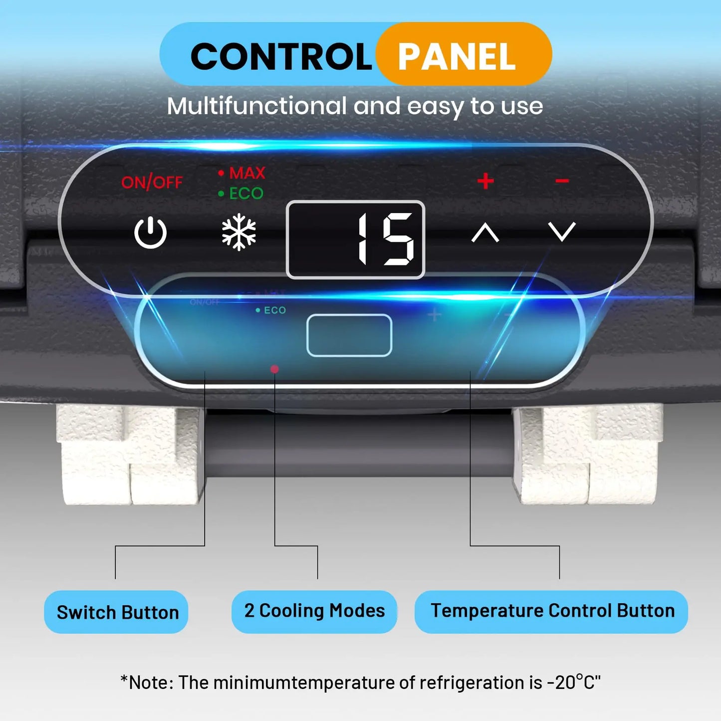 HiMiss Portable Car Refrigerator Electric Cooler Freezer