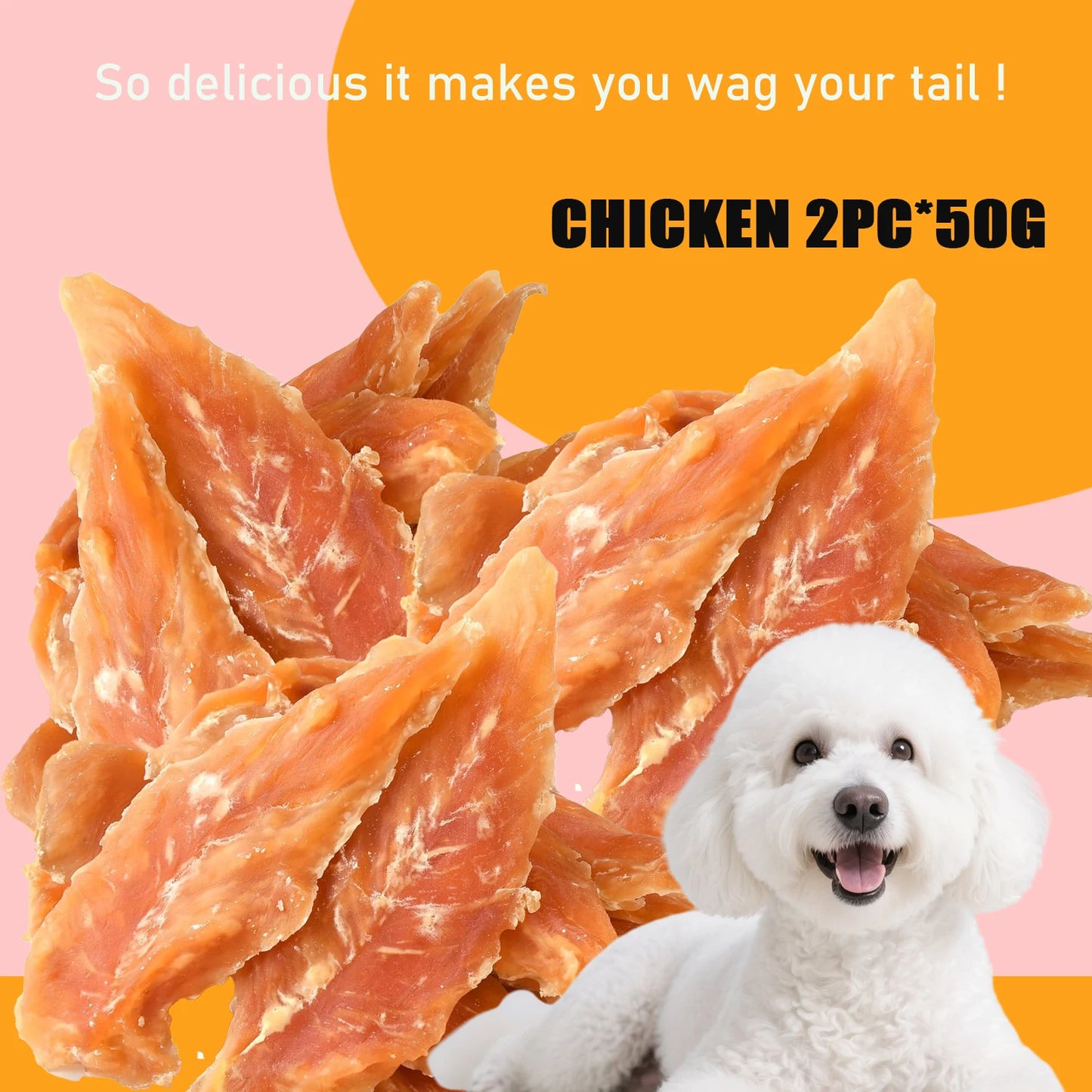 Chicken Jerky Dog Treats Real Chicken Breast High Protein Snack