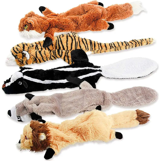 Dog Squeak Toys Plush Chew Bundle for Small Medium Breeds