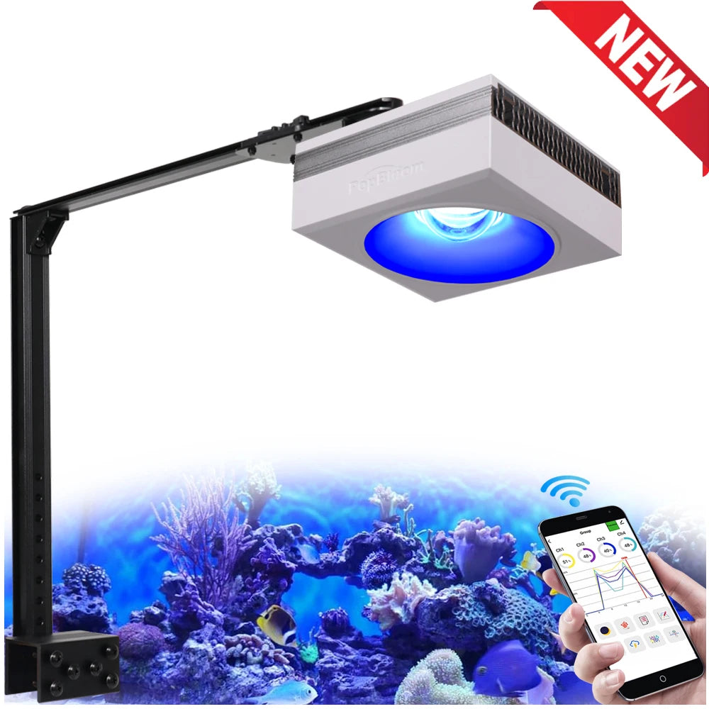 PopBloom RL90 WiFi Full Spectrum Reef LED Aquarium Light