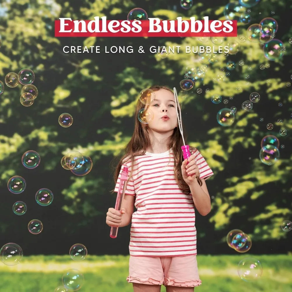 Joyfy Bubble Wands Bulk With Refill Solution For Outdoor Fun
