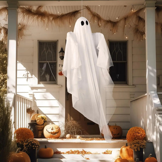 Light Up Hanging Ghost Halloween Decoration With Spooky LED Glow