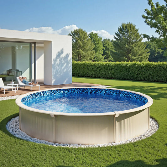 Round Pool Liner Unibead Style Durable Vinyl For Above Ground Pools