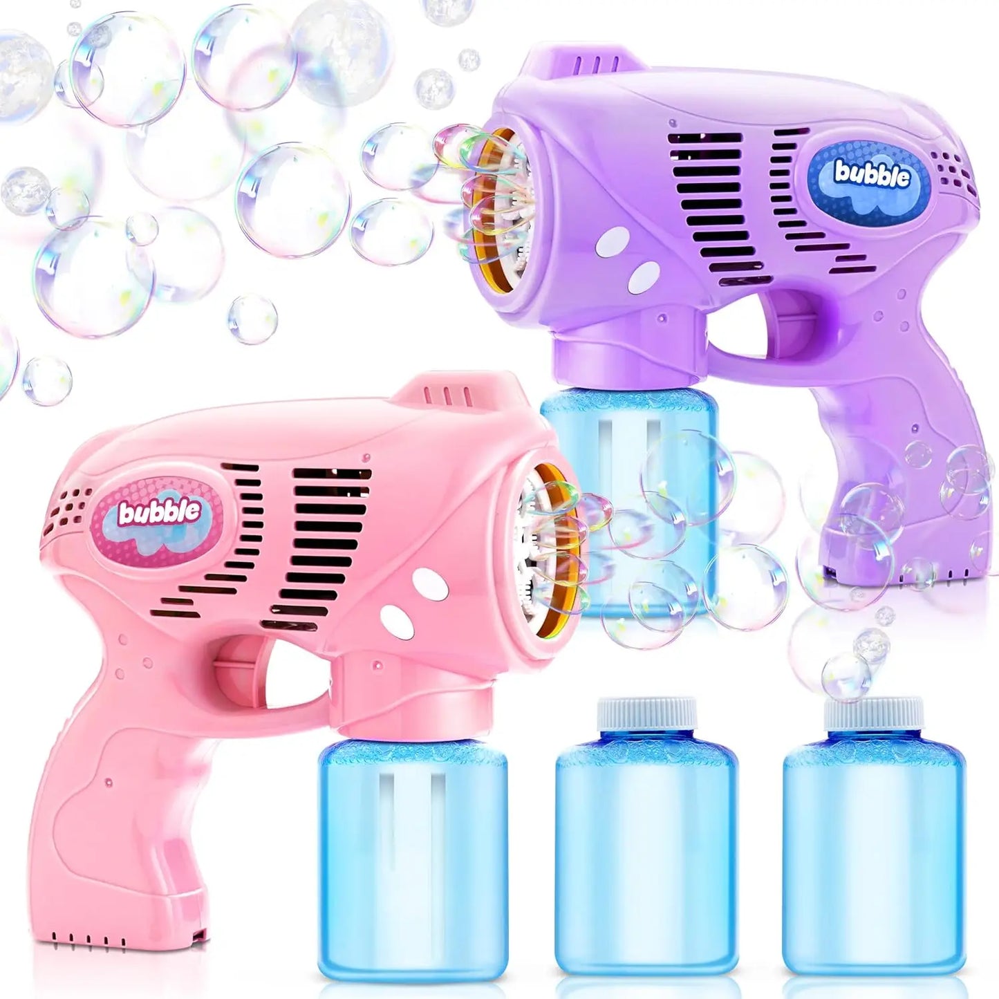 Joyfy Bubble Gun Set With 2 Guns And Bubble Solution